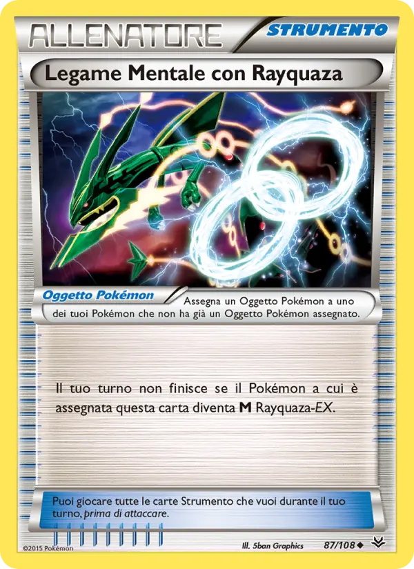 Legame Mentale con Rayquaza #87 — Furie Volanti (Reverse Holo)