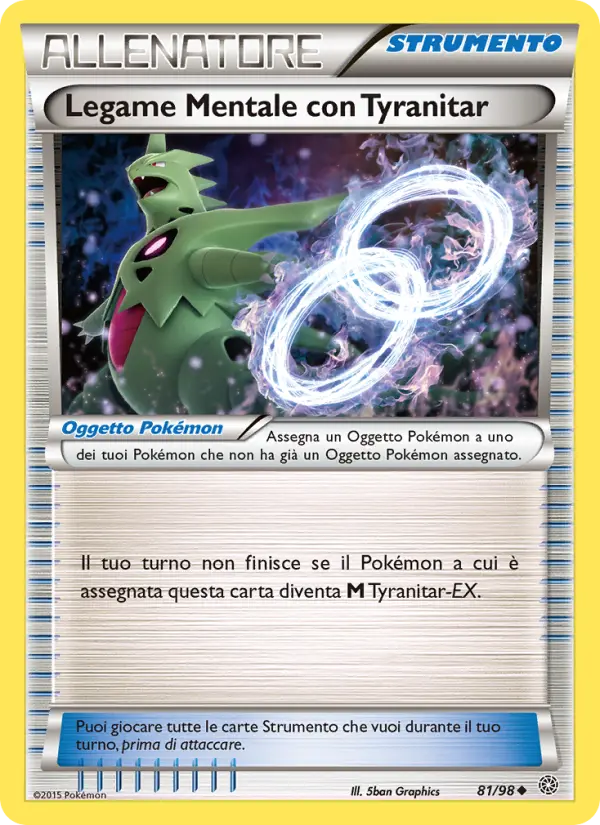 Legame Mentale con Tyranitar #81 — Antiche Origini (Reverse Holo)