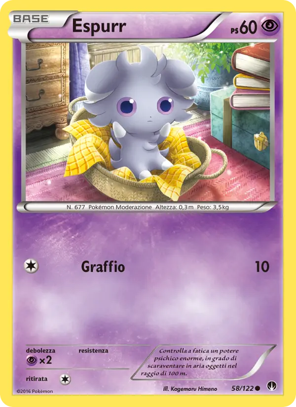 Espurr #58 — Turbo Crash (Reverse Holo)