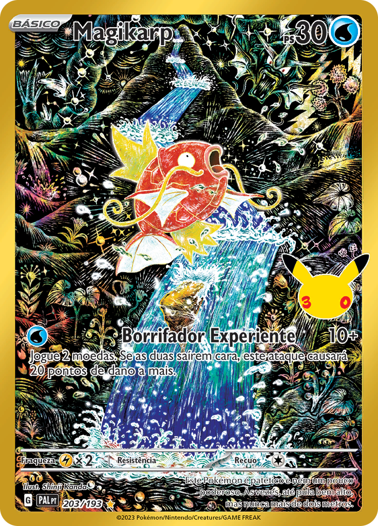Magikarp (30C PAL 203) #203 — Celebração de 30 Anos