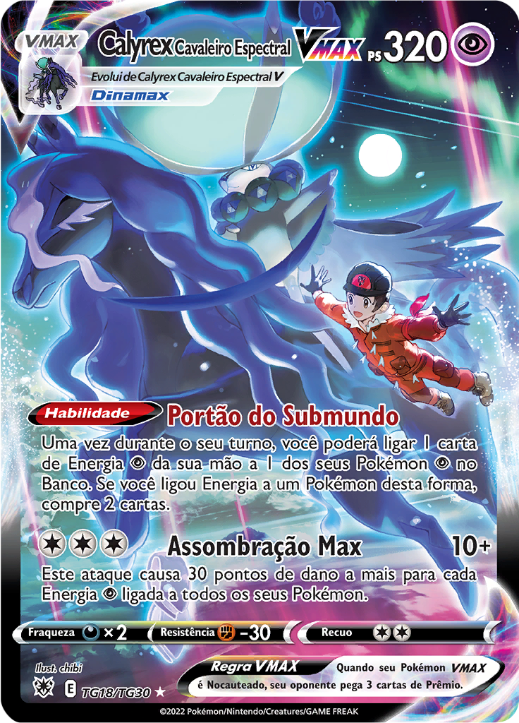 Calyrex Cavaleiro Espectral VMAX #TG18