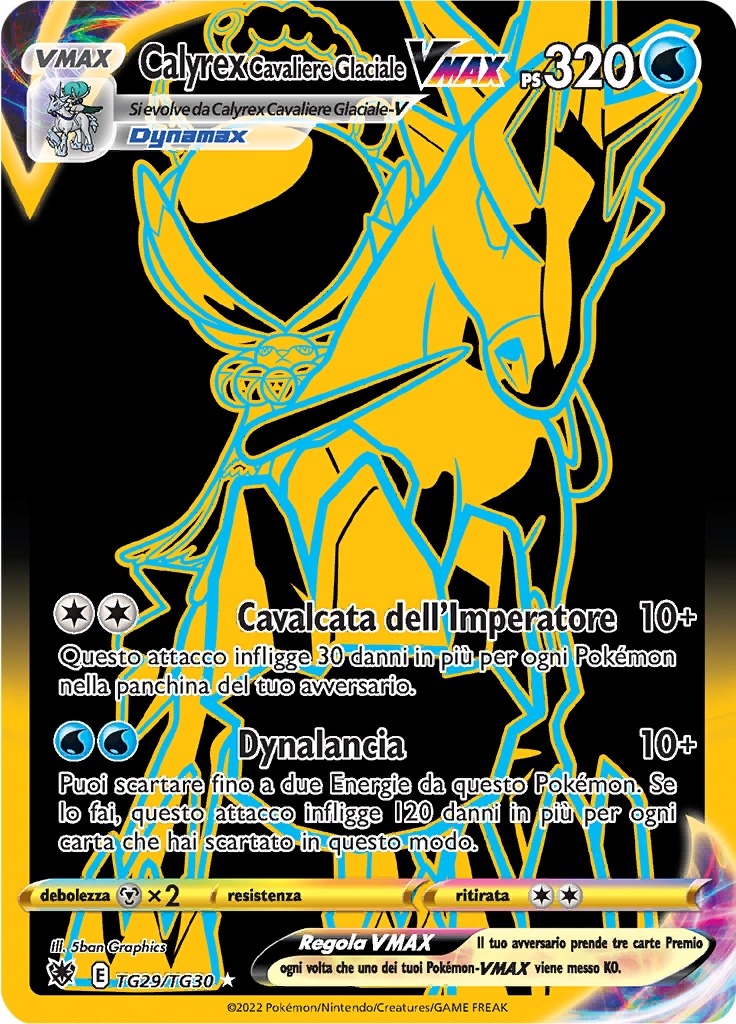 Calyrex Cavaliere Glaciale VMAX #TG29