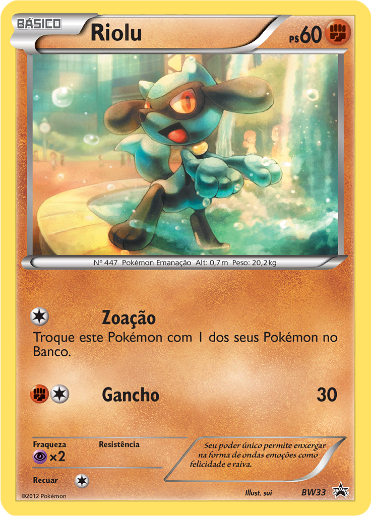Riolu #33 — BW Black Star Promos