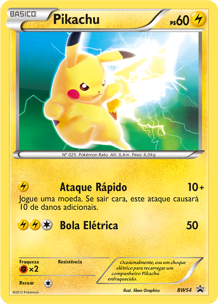 Pikachu #54 — BW Black Star Promos