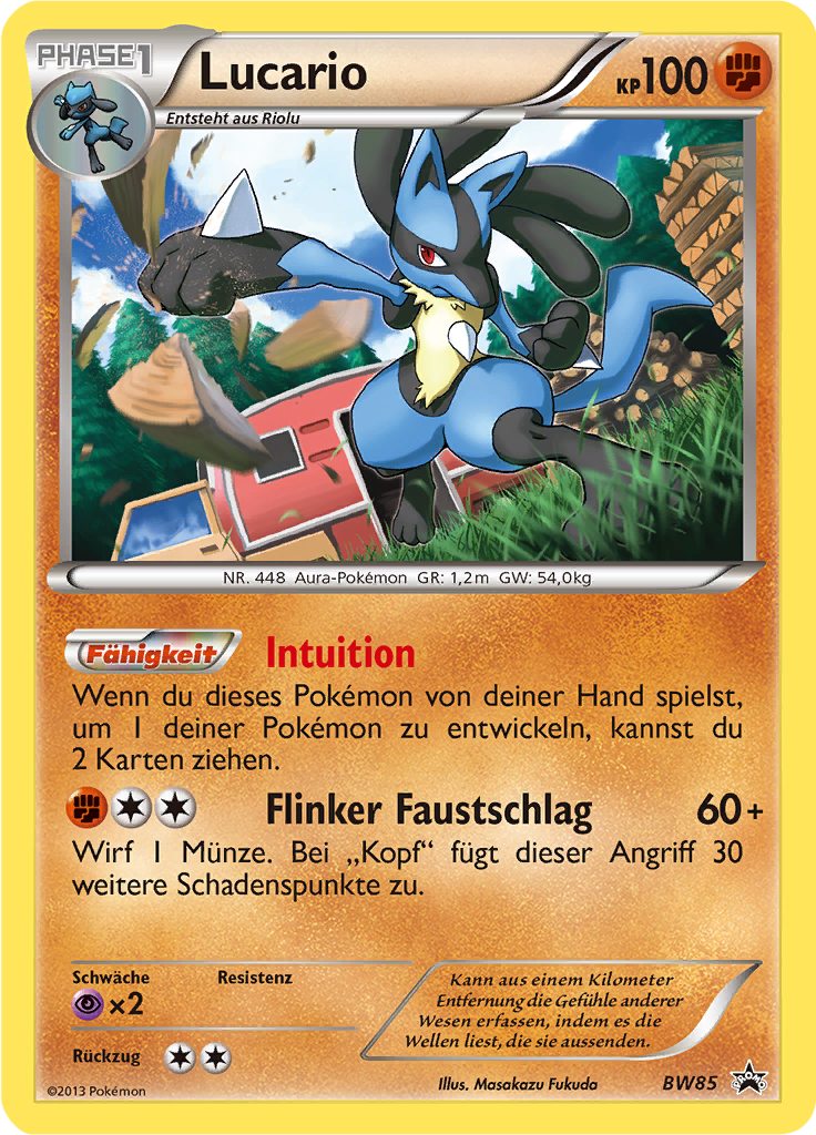 Lucario #85 — SW Promokarten