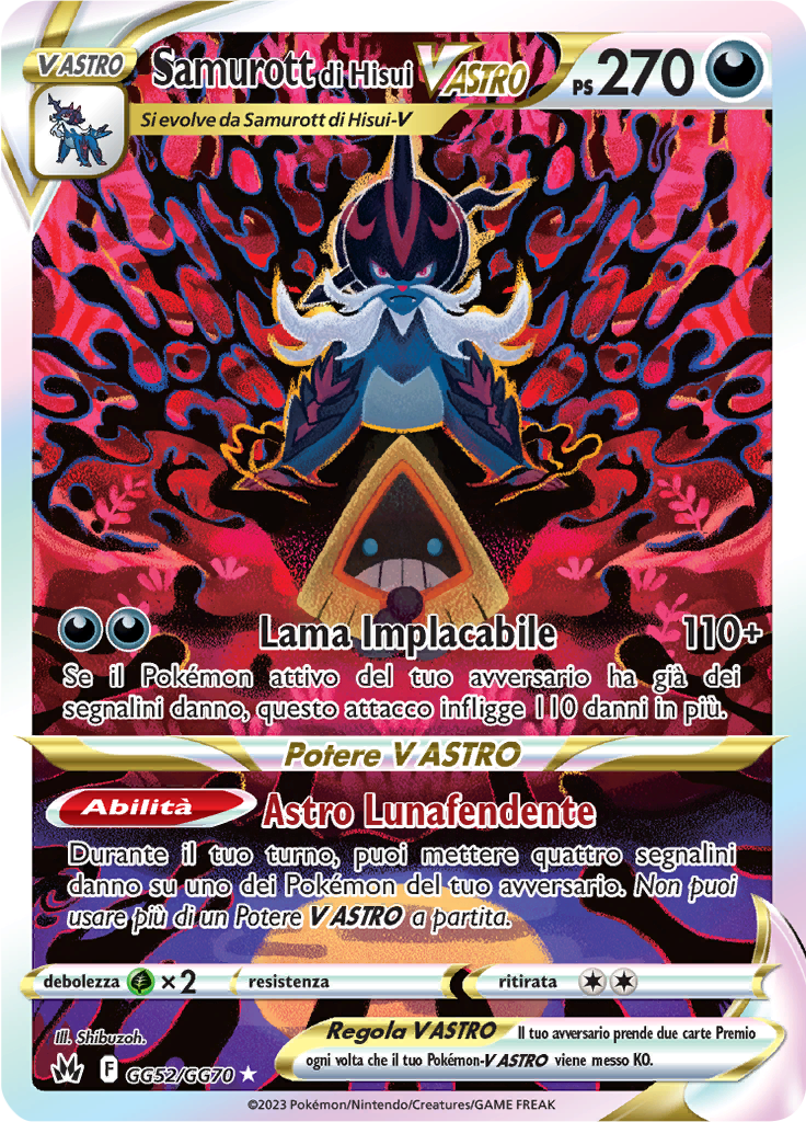 Samurott di Hisui V ASTRO #GG52