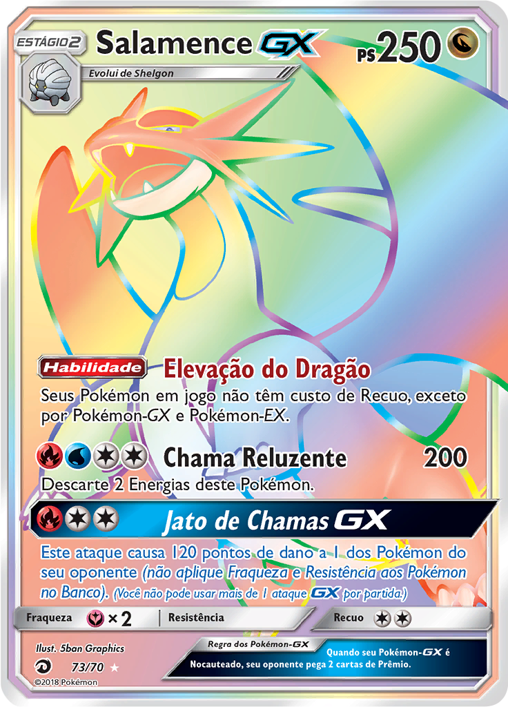 Salamence GX #73 — Dragões Soberanos