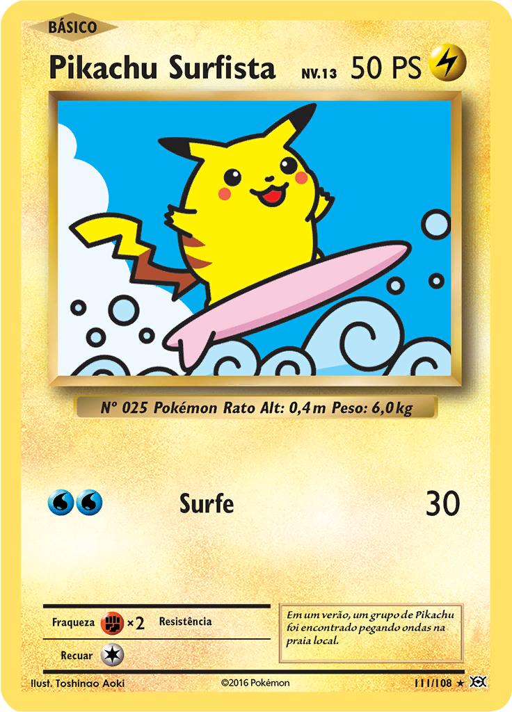 Pikachu Surfista #111 — Evoluções