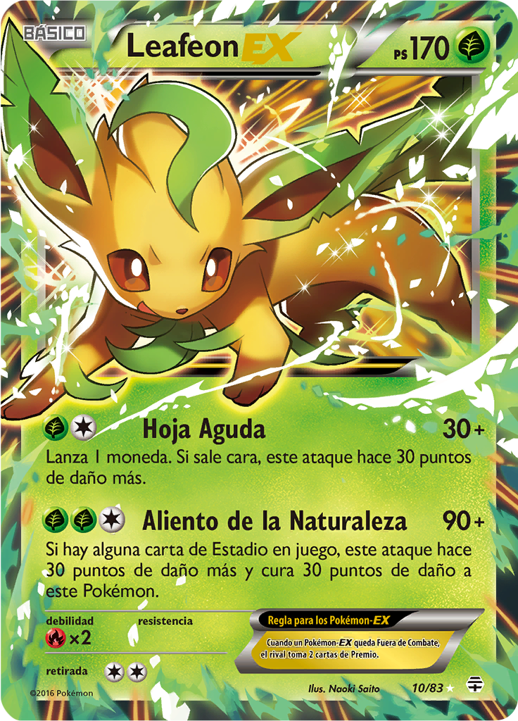 Leafeon EX #10 — Generaciones