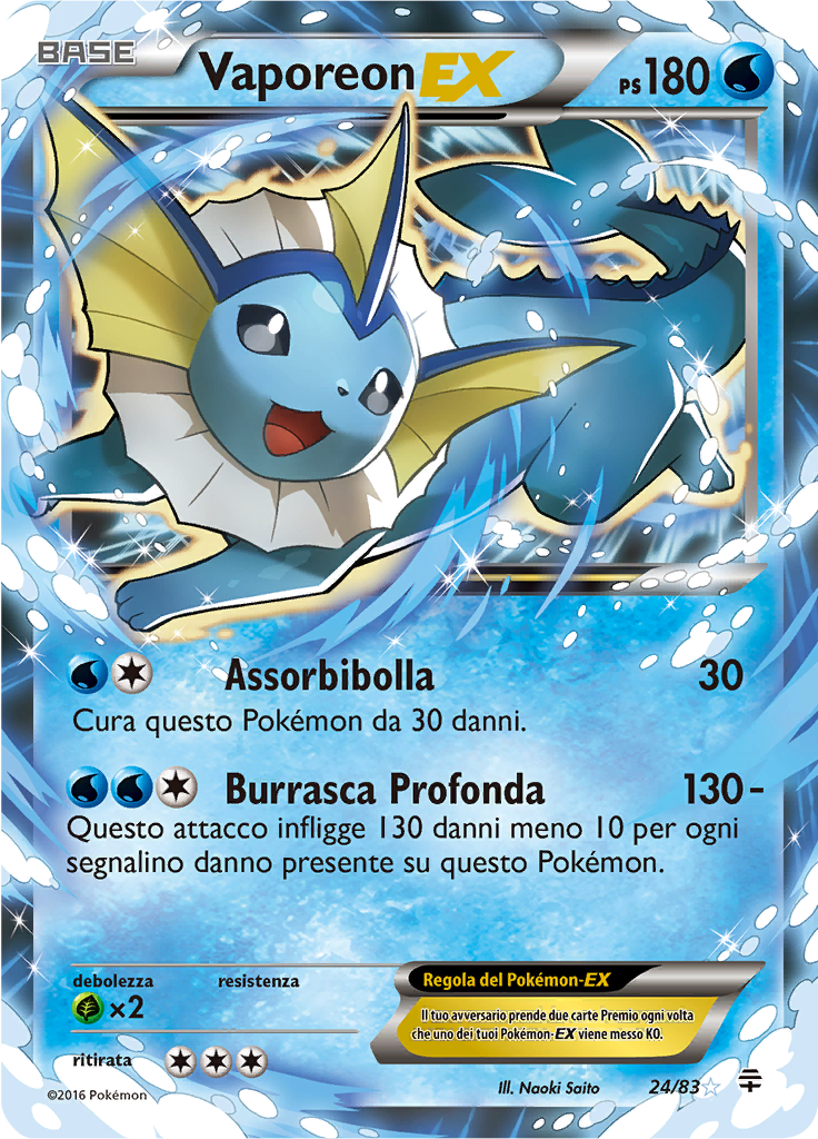 Vaporeon EX #24 — Generazioni