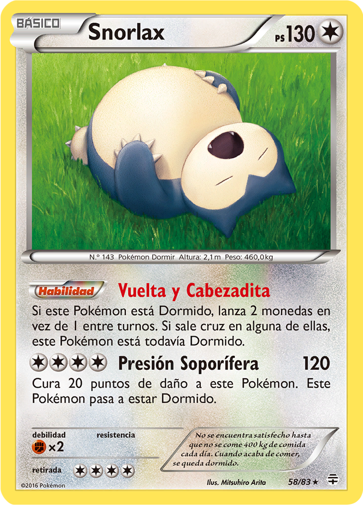 Snorlax #58 — Generaciones