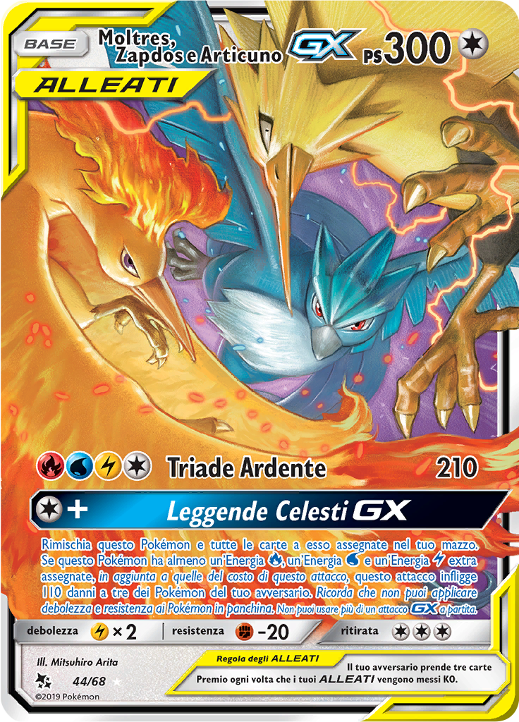 Moltres & Zapdos & Articuno GX #44