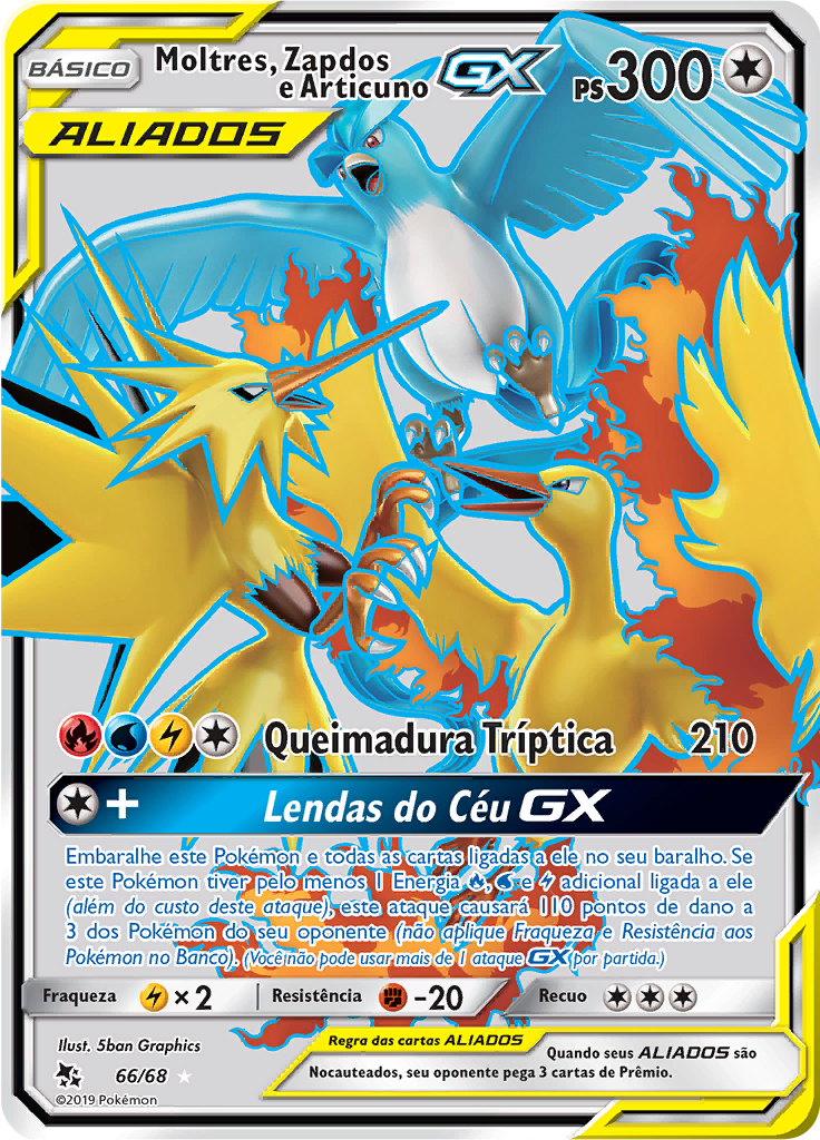 Moltres & Zapdos & Articuno GX #66