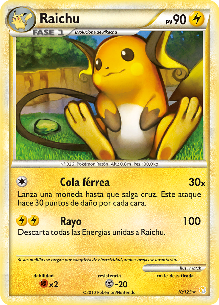 Raichu #10 — HeartGold SoulSilver