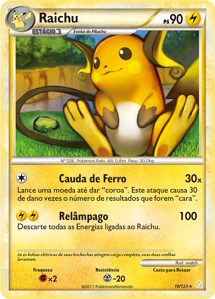 Raichu #10 — HeartGold SoulSilver