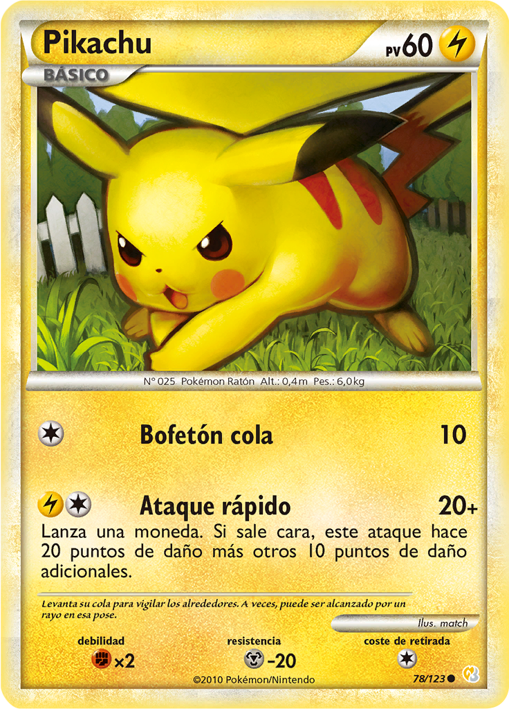 Pikachu #78 — HeartGold SoulSilver