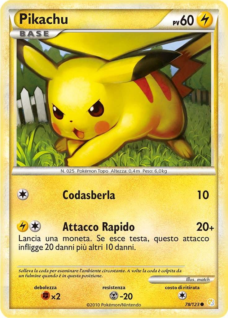 Pikachu #78 — HeartGold SoulSilver