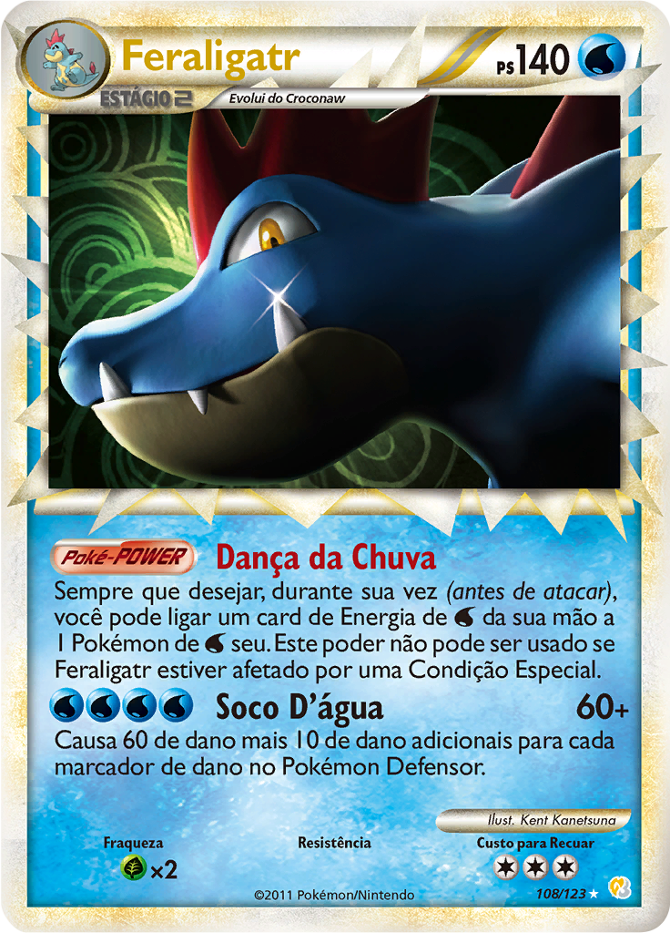 Feraligatr #108 — HeartGold SoulSilver
