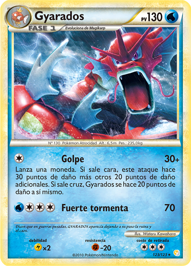 Gyarados #123 — HeartGold SoulSilver