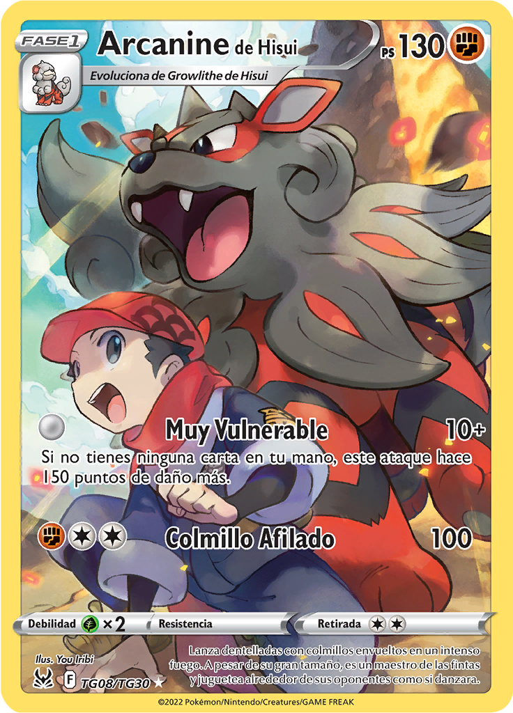 Arcanine de Hisui #TG08