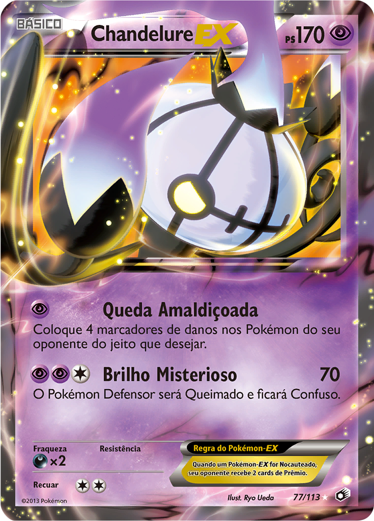 Chandelure EX #77 — Tesouros Lendários