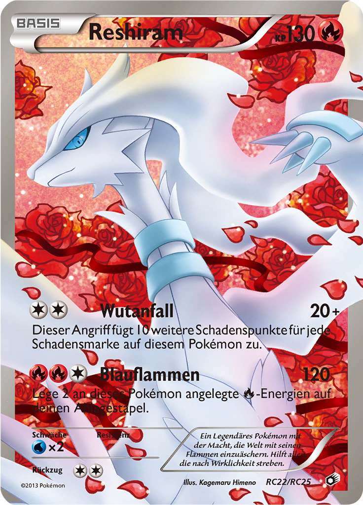 Reshiram #RC22 — Legendary Treasures