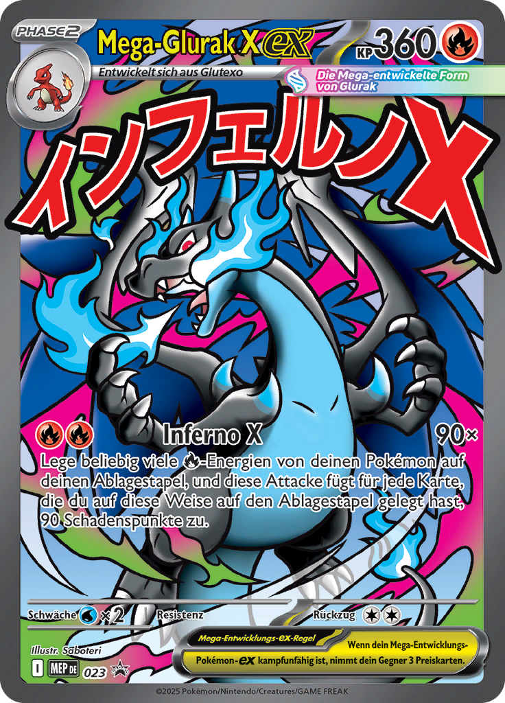 Mega-Glurak X ex #023