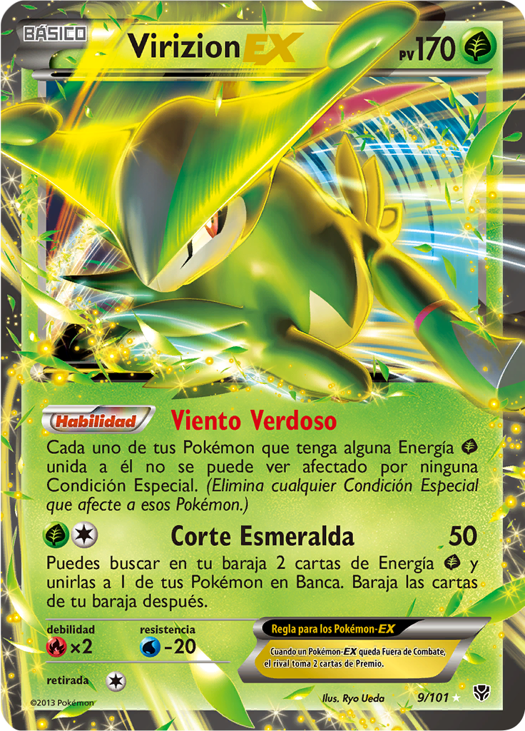 Virizion EX #9 — Plasma Blast