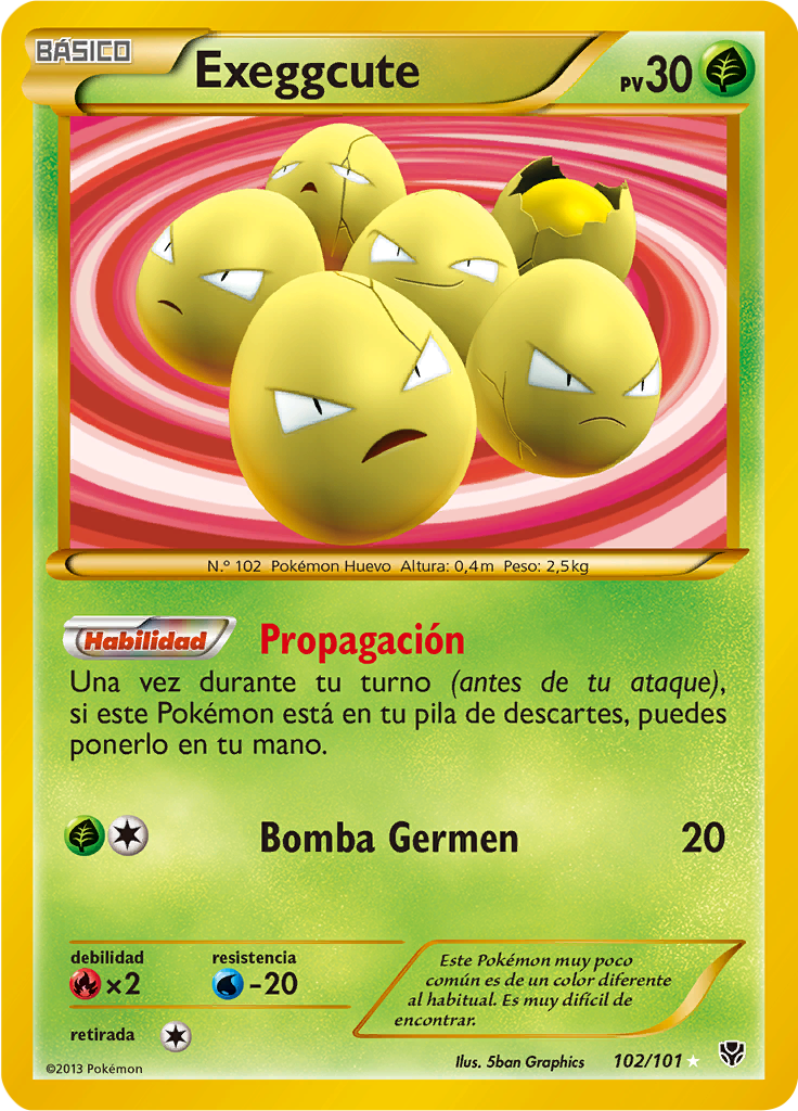 Exeggcute #102 — Plasma Blast