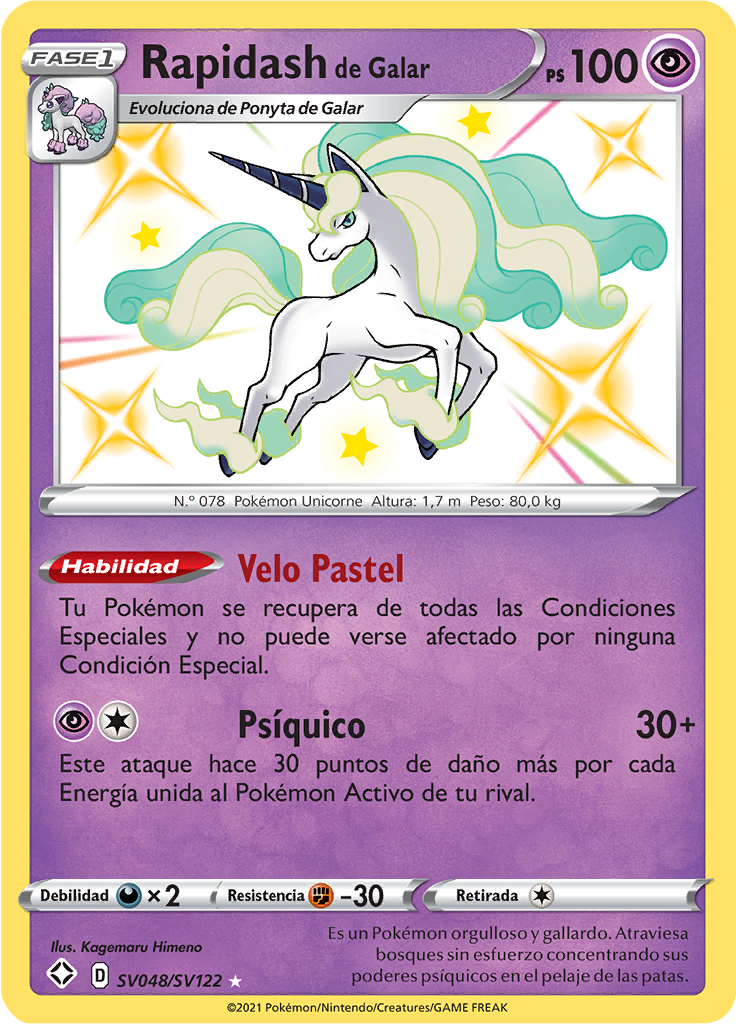 Rapidash de Galar #SV048