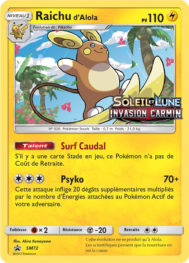 Raichu d’Alola #72