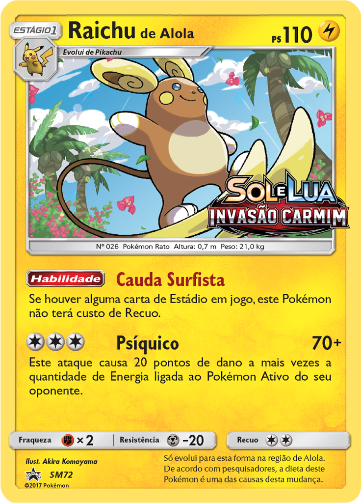 Raichu de Alola #72