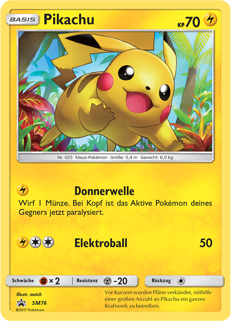 Pikachu #76 — SM Promokarten