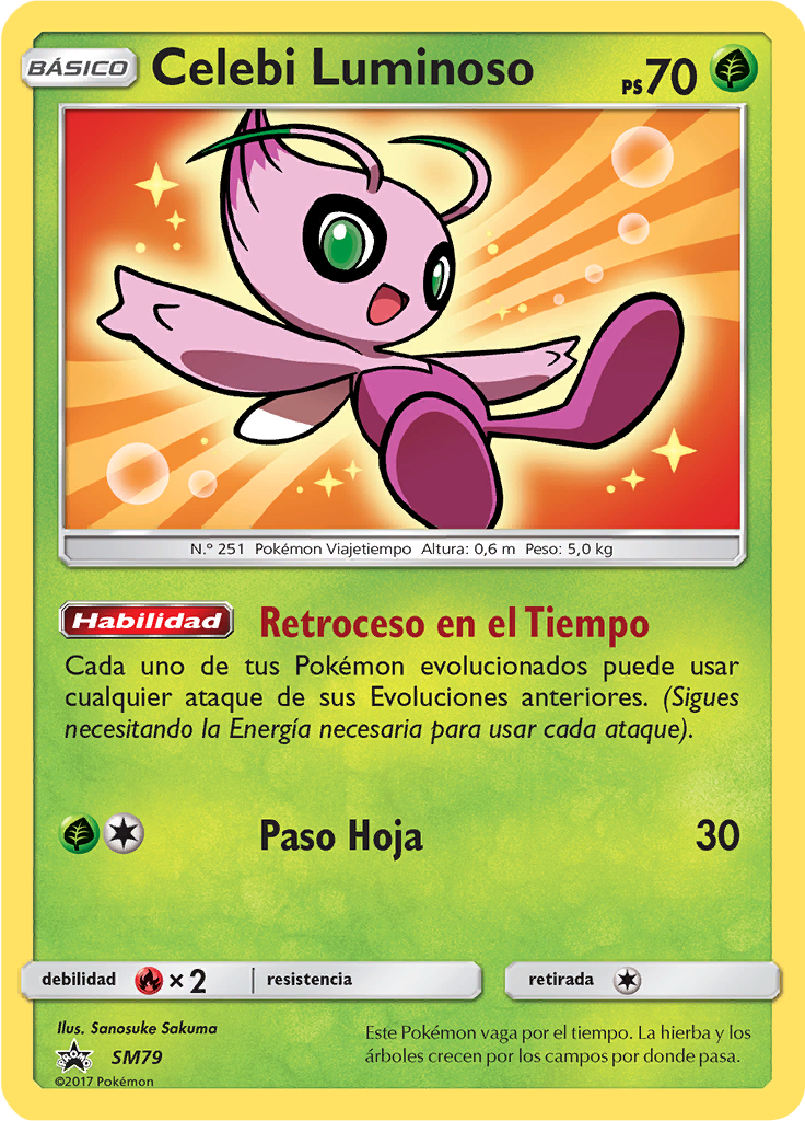 Celebi Luminoso #79 — SL Cartas de promoción