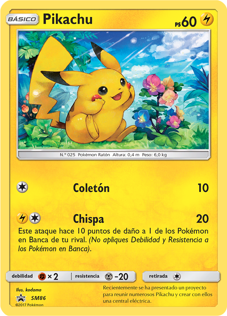 Pikachu #86 — SL Cartas de promoción