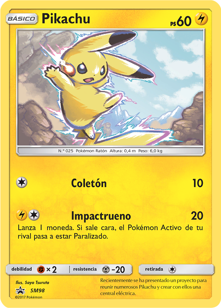 Pikachu #98 — SL Cartas de promoción