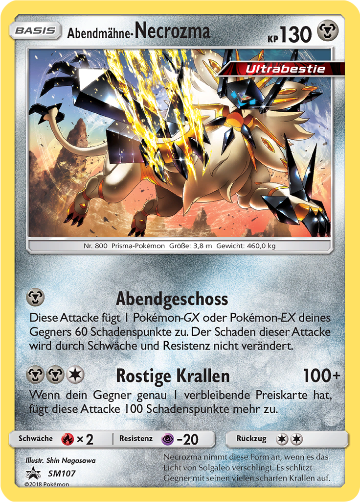 Abendmähne-Necrozma #107 — SM Promokarten
