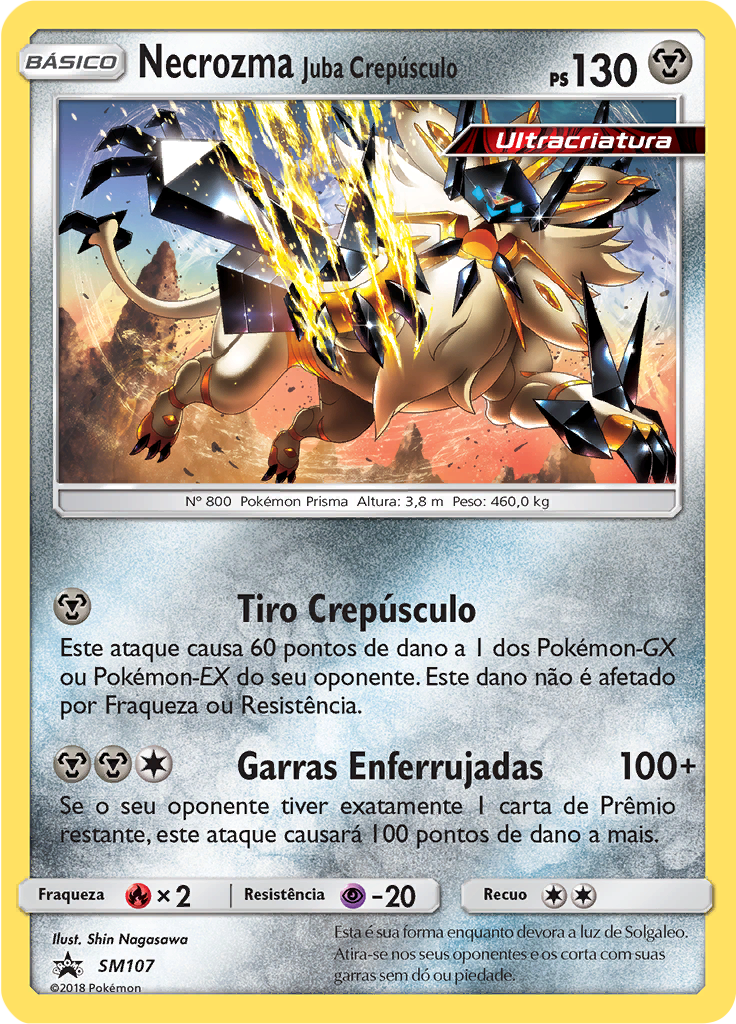 Necrozma Juba Crepúsculo #107 — Sol e Lua Promos