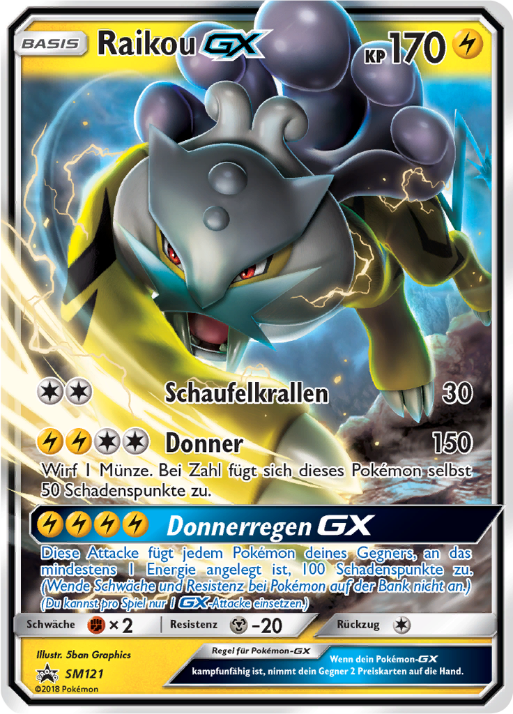 Raikou GX #121 — SM Promokarten