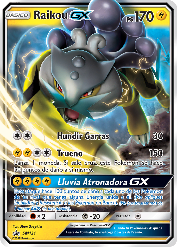 Raikou GX #121 — SL Cartas de promoción