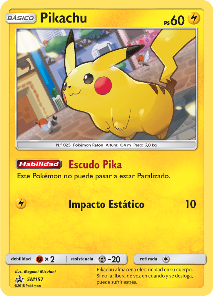 Pikachu #157 — SL Cartas de promoción