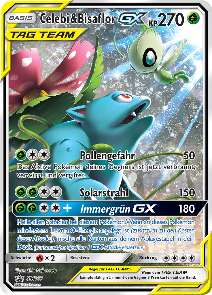 Celebi & Bisaflor GX #167 — SM Promokarten