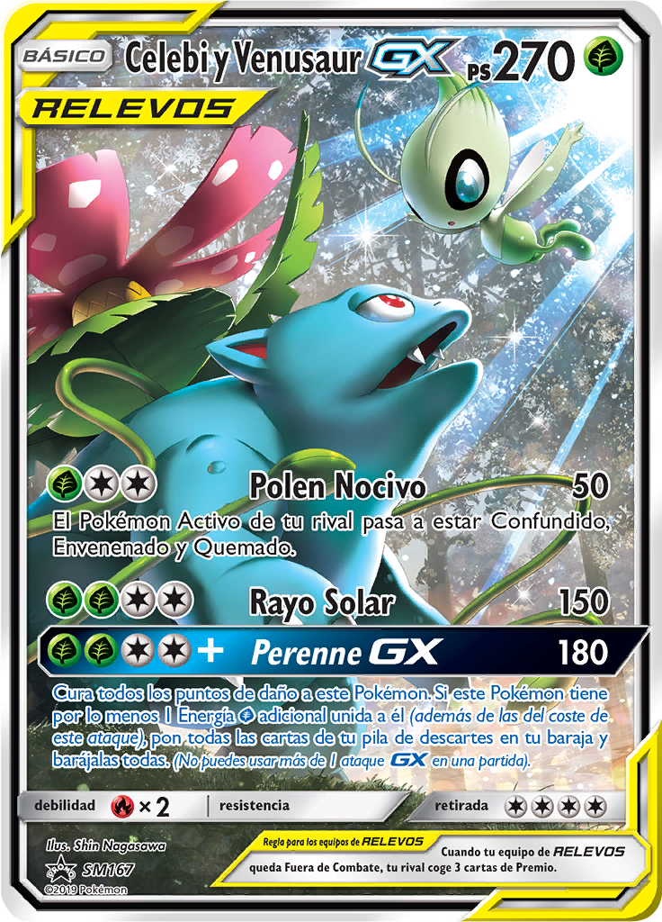 Celebi y Venusaur GX #167
