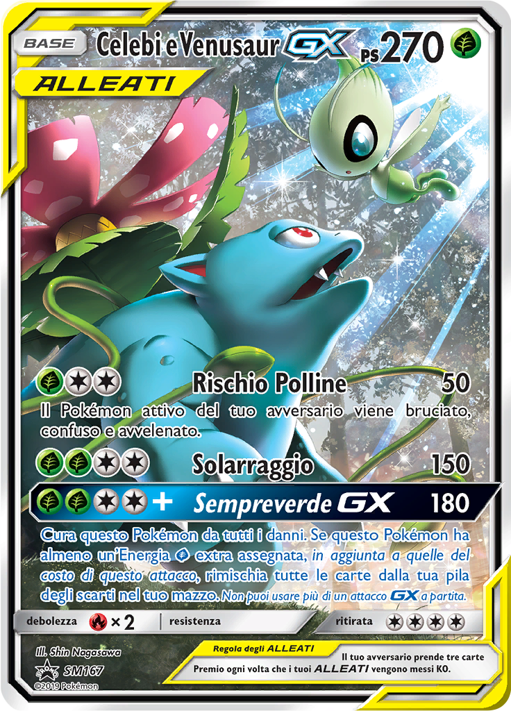 Celebi e Venusaur GX #167 — SL Promo