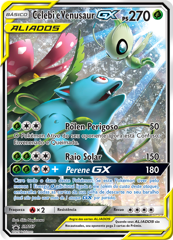 Celebi e Venusaur GX #167