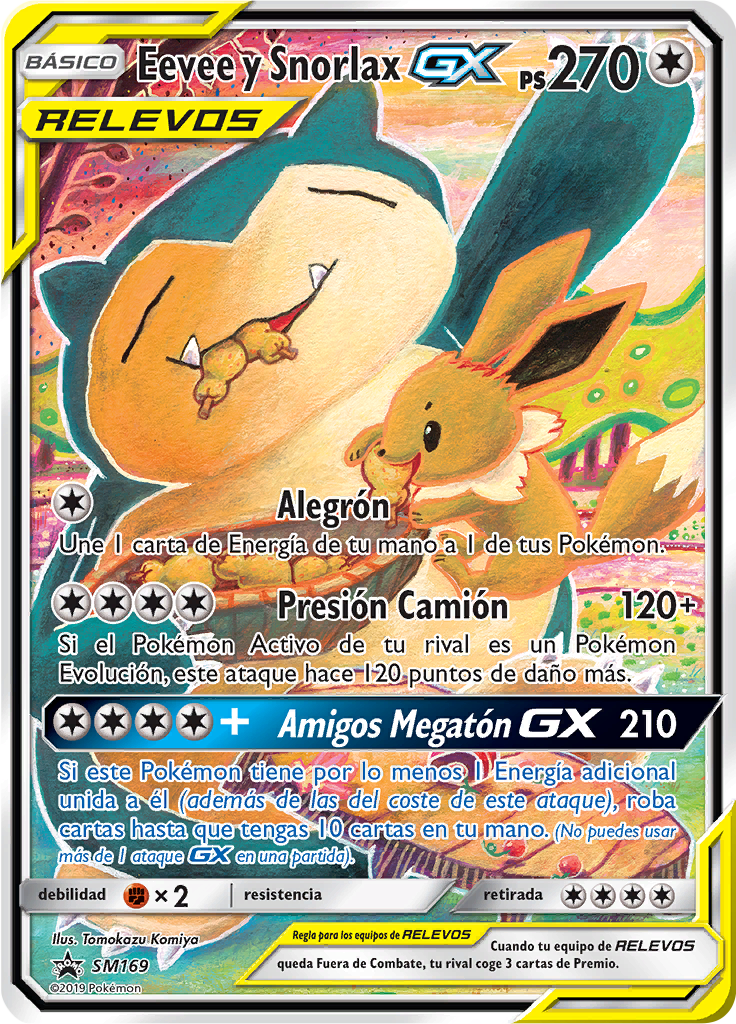 Eevee y Snorlax GX #169