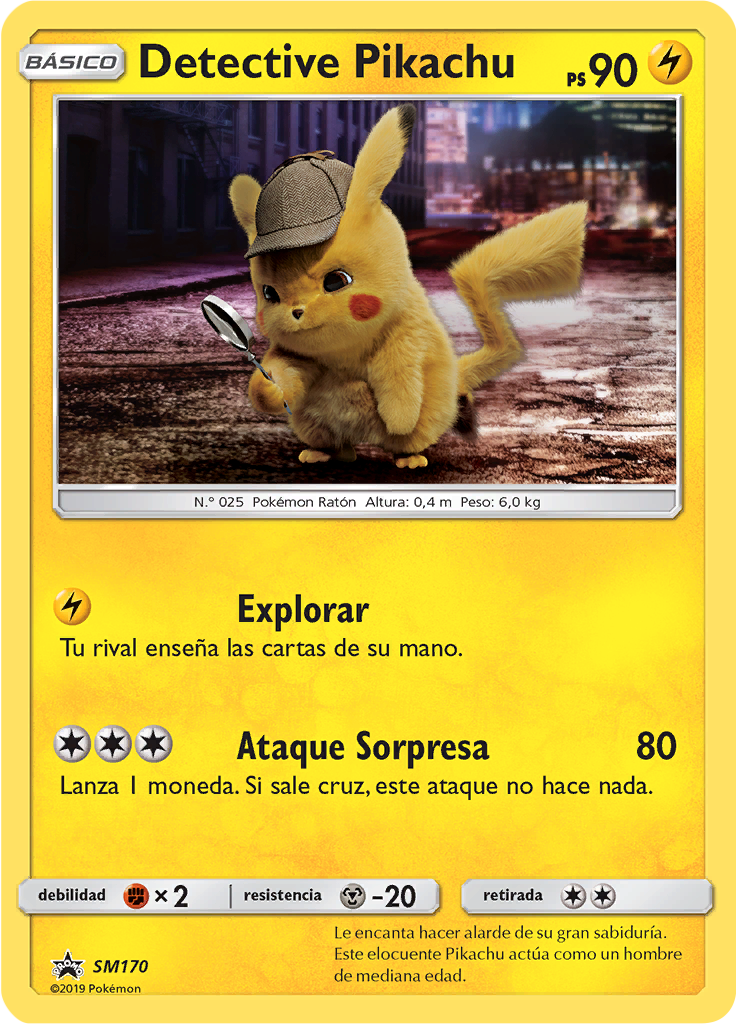 Detective Pikachu #170 — SL Cartas de promoción