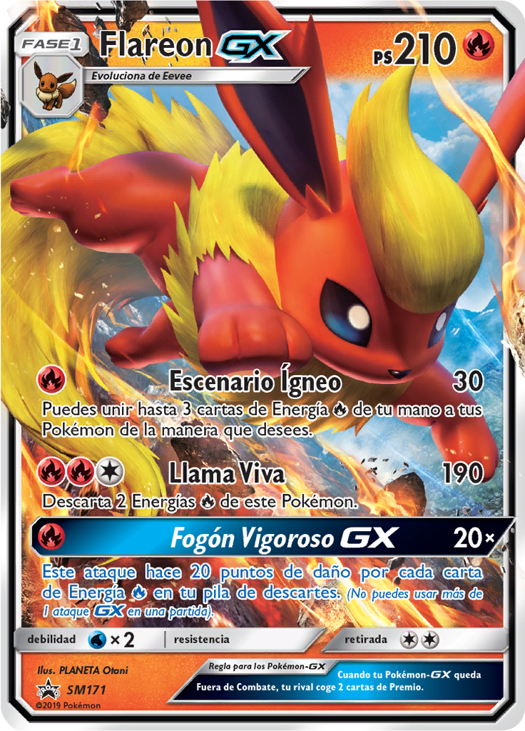 Flareon GX #171 — SL Cartas de promoción