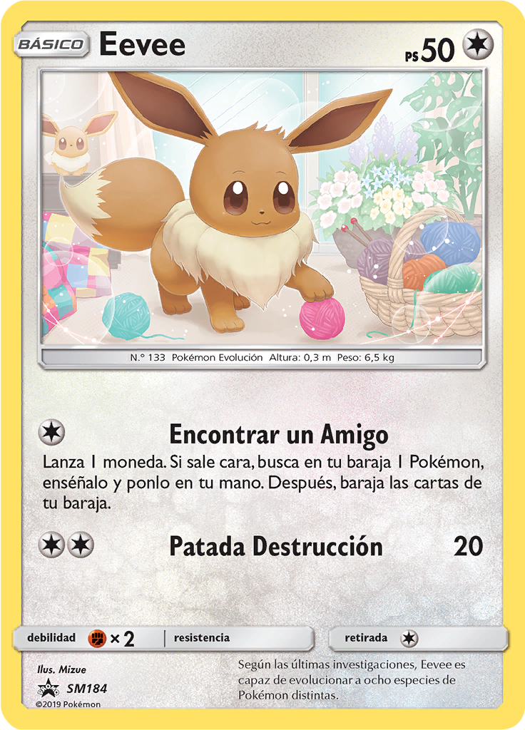 Eevee #184 — SL Cartas de promoción