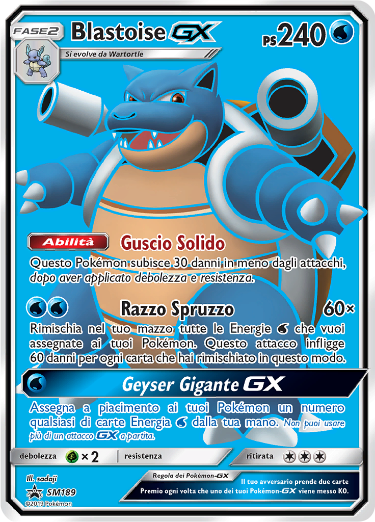 Blastoise GX #189